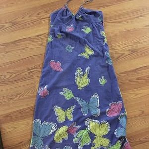 Butterfly halter maxi dress.  Boho vibes, 70’s